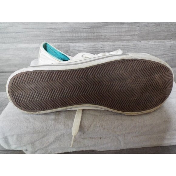 Aeropostale 87 Tennis Shoe - White & Teal - Low Cut Style - Pre owned - Picture 5 of 9